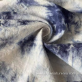 Soft Tie Dye Jacquard Printing Linen Tencil Fabric